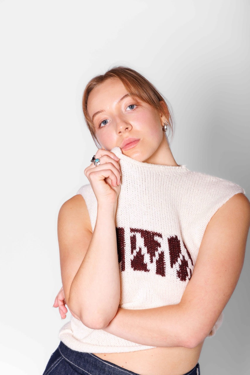 THE LOGO KNIT TOP