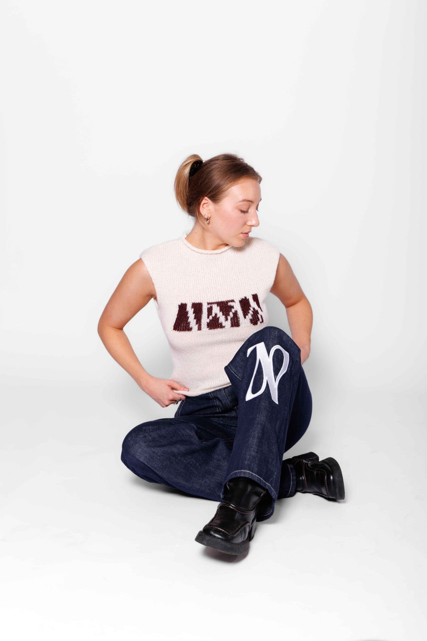 THE LOGO KNIT TOP
